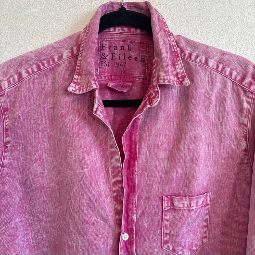 Frank & Eileen Faded Pink Denim Shirt